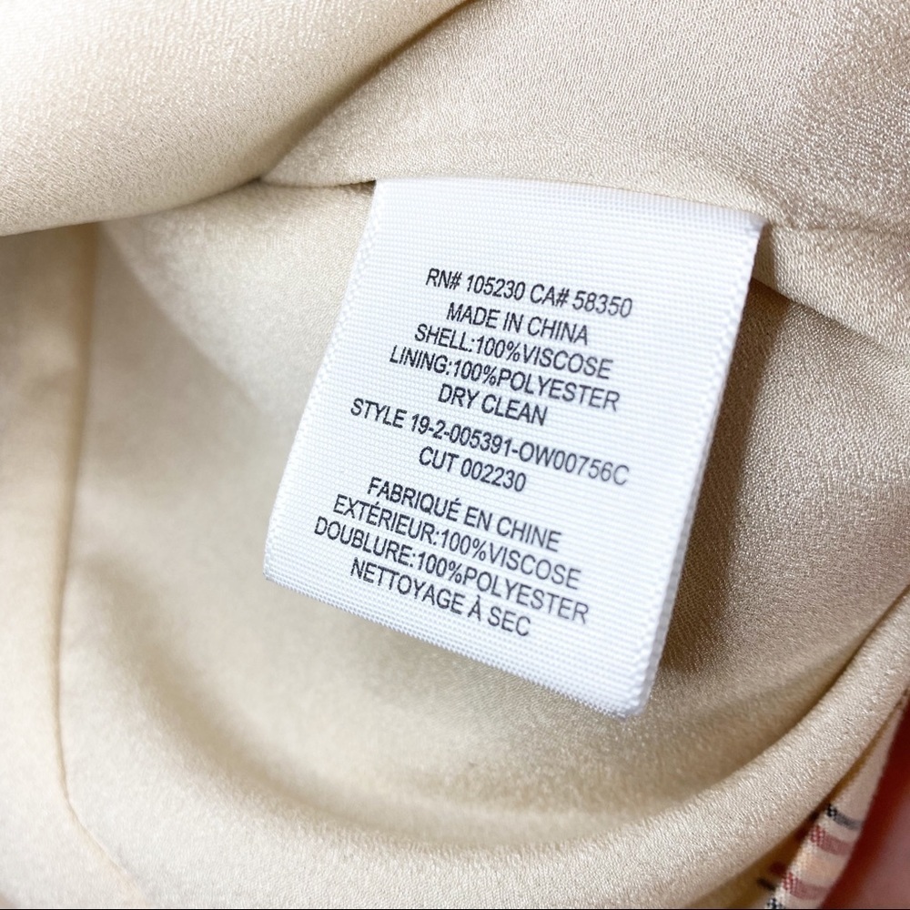NEW Joie Kishina C Striped Peach Cream Career Casual Blazer 2 - Picture 8 of 9